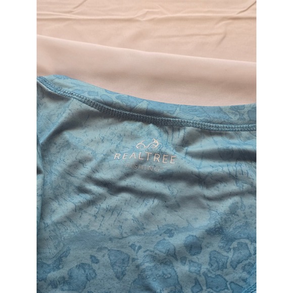 Realtree Fishing Performance Shirt Mens 2XL Long Sleeve‎ Camo Blue - Picture 6 of 6